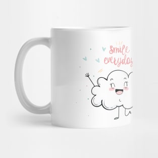 "Smile Everyday" - Cheerful Cloud Mug